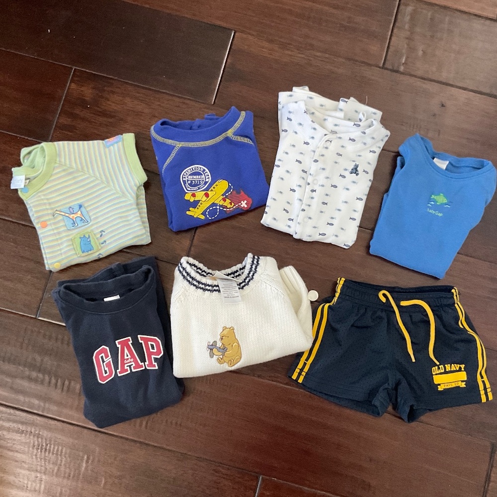 Lot of 7 Baby Boy Clothing Items 6 mos